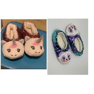 Sketchers little girl warm cozy slippers 4-6 years